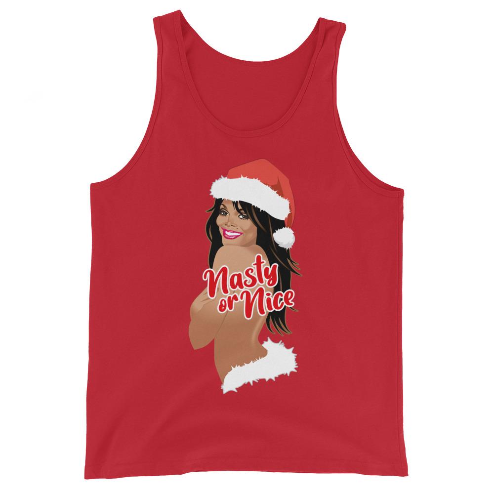 Nasty or Nice (Tank Top)-Christmas Tank Tops-Swish Embassy