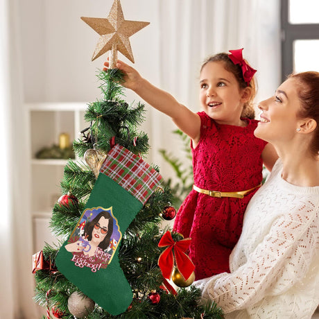 Not the Eggnog (Sequin Christmas Stocking)-Christmas Stockings-Swish Embassy