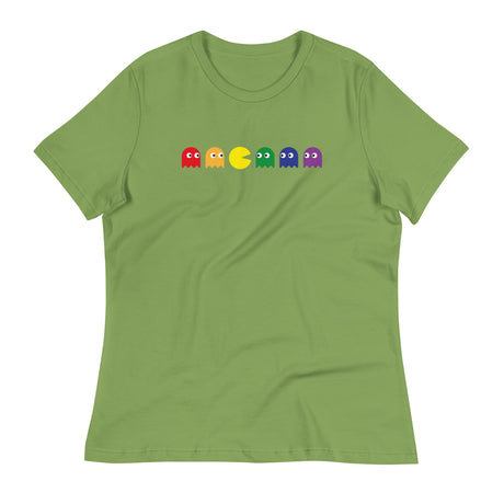 Pac Man Pride (Women's Relaxed T-Shirt)-Women's T-Shirts-Swish Embassy