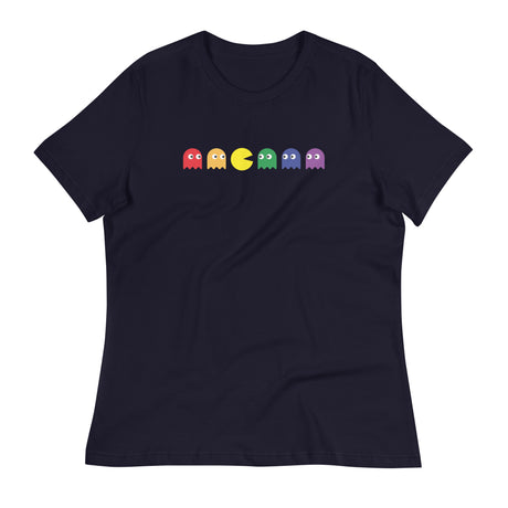 Pac Man Pride (Women's Relaxed T-Shirt)-Women's T-Shirts-Swish Embassy