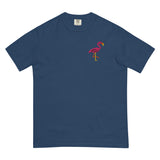 Pink Flamingo (Embroidered) (Boxy Tee)-Boxy T-Shirt-Swish Embassy
