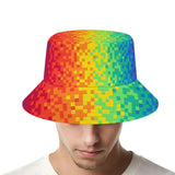 Pixel Perfect Pride (Allover Bucket Hat)-Allover Bucket Hat-Swish Embassy