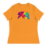 Polygon Bear (Women's Relaxed T-Shirt)-Women's T-Shirts-Swish Embassy