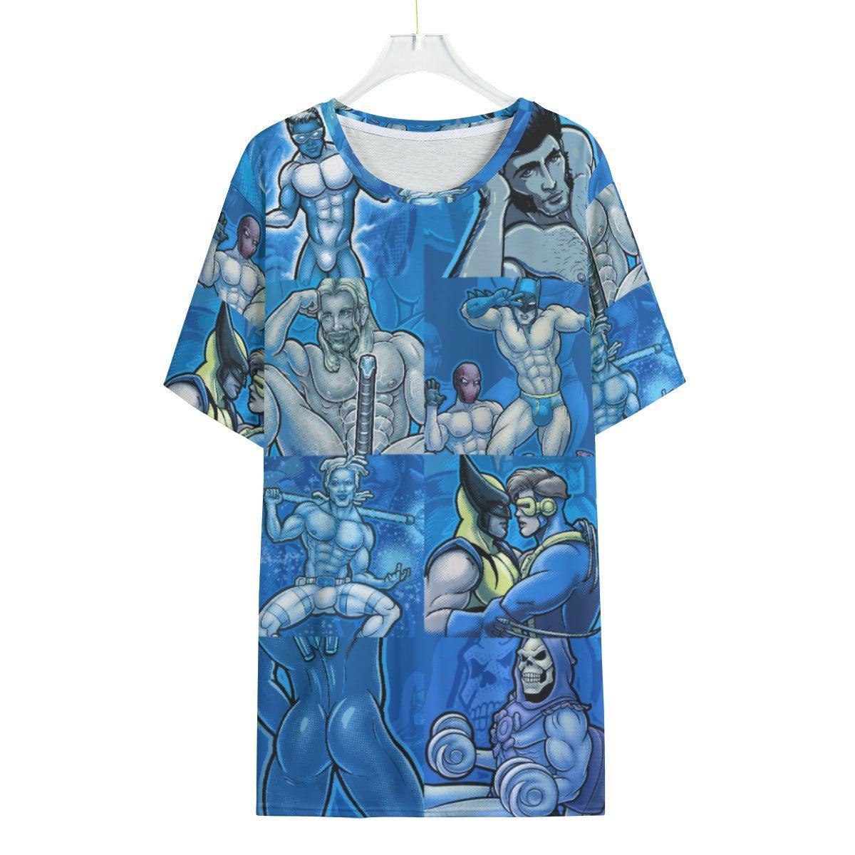 Pop Boys Blue (Allover T-Shirt)-Allover T-Shirt-Swish Embassy