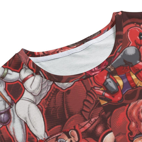 Pop Boys Red (Allover T-Shirt)-Allover T-Shirt-Swish Embassy