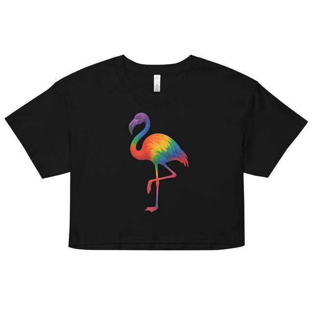 Pride Flamingo (Crop Top)-Crop Top-Swish Embassy