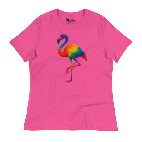 Pride Flamingo (Women's Relaxed T-Shirt)-Women's T-Shirts-Swish Embassy