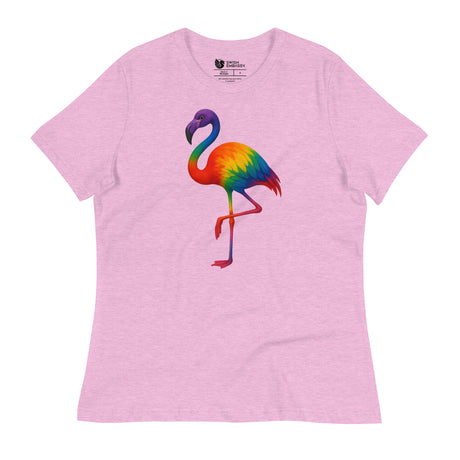Pride Flamingo (Women's Relaxed T-Shirt)-Women's T-Shirts-Swish Embassy