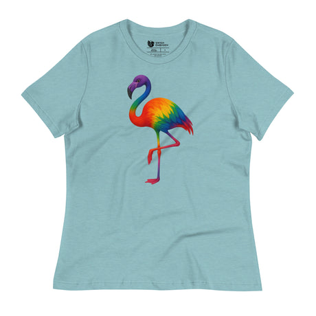 Pride Flamingo (Women's Relaxed T-Shirt)-Women's T-Shirts-Swish Embassy