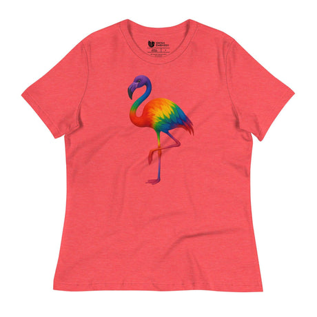 Pride Flamingo (Women's Relaxed T-Shirt)-Women's T-Shirts-Swish Embassy