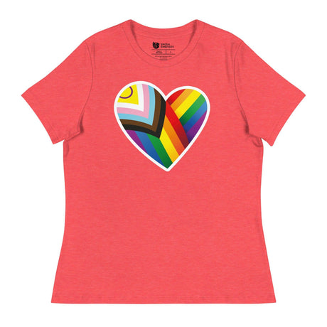 Pride Heart (Women's Relaxed T-Shirt)-Women's T-Shirts-Swish Embassy