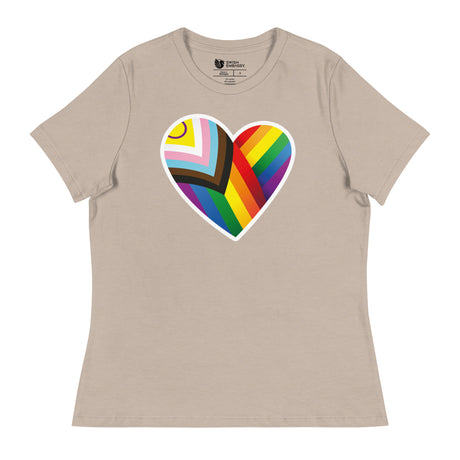 Pride Heart (Women's Relaxed T-Shirt)-Women's T-Shirts-Swish Embassy