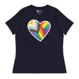 Pride Heart (Women's Relaxed T-Shirt)-Women's T-Shirts-Swish Embassy