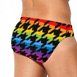 Pride Houndstooth (Swim Briefs)-Swim Briefs-Swish Embassy