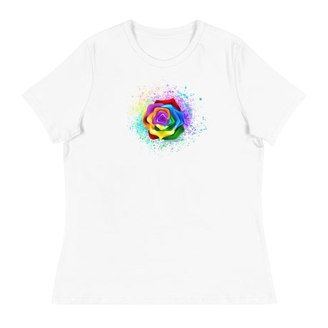 Pride Rose (Women's Relaxed T-Shirt)-Women's T-Shirts-Swish Embassy