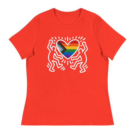 Progress Pride Figures (Women's Relaxed T-Shirt)-Women's T-Shirts-Swish Embassy