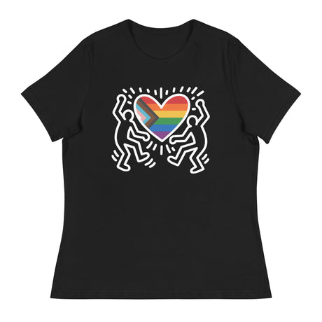 Progress Pride Figures (Women's Relaxed T-Shirt)-Women's T-Shirts-Swish Embassy
