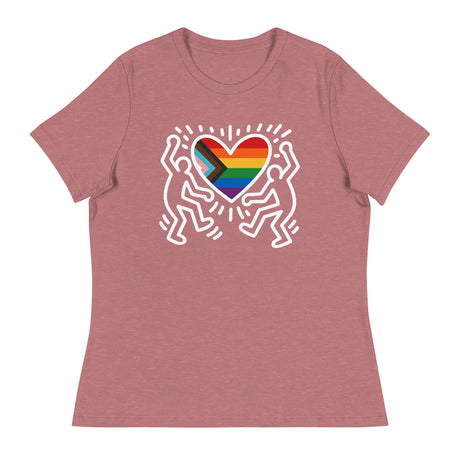 Progress Pride Figures (Women's Relaxed T-Shirt)-Women's T-Shirts-Swish Embassy