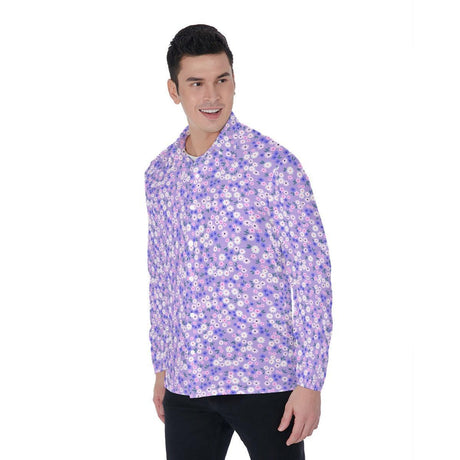 Purple Glory (Long Sleeve Button Shirt)-Long Sleeve Button Shirts-Swish Embassy