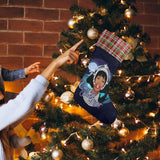 Queen of the Silent Night (Sequin Christmas Stocking)-Christmas Stockings-Swish Embassy