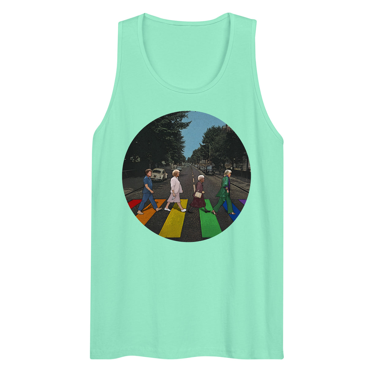 Rainbow Crossing Girls (Tank Top)-Tank Top-Swish Embassy