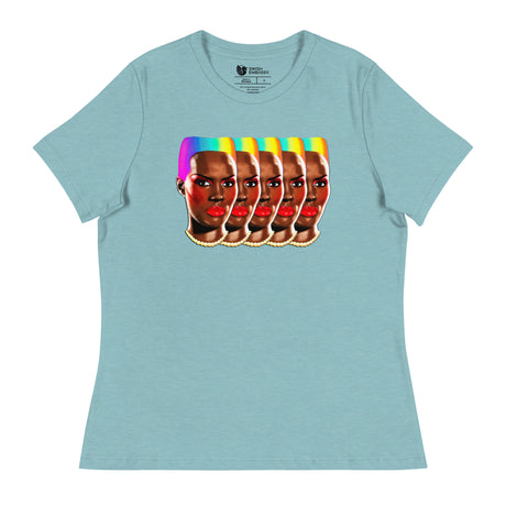Rainbows and Rhythm (Women's Relaxed T-Shirt)-Women's T-Shirts-Swish Embassy