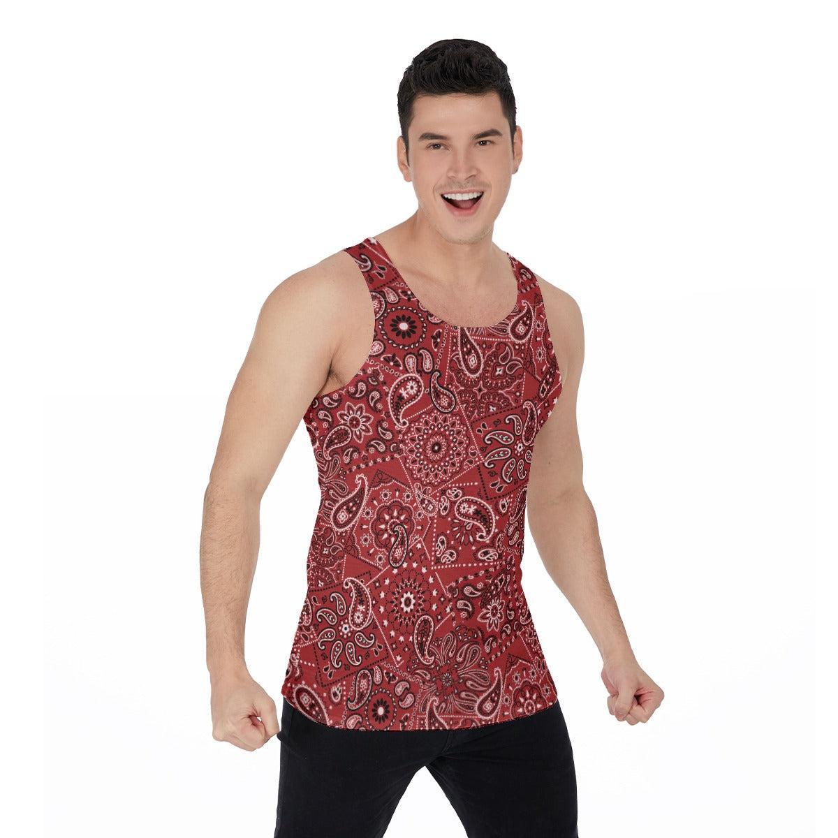 Red Hanky (Allover Tank Top)-Allover Tank Top-Swish Embassy