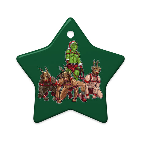Reindeer Gains (Ceramic ornament)-Ceramic Ornament-Swish Embassy