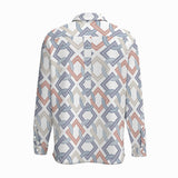 Rings (Cotton Long Sleeve Shirt)-Cotton Long Sleeve Button Shirt-Swish Embassy