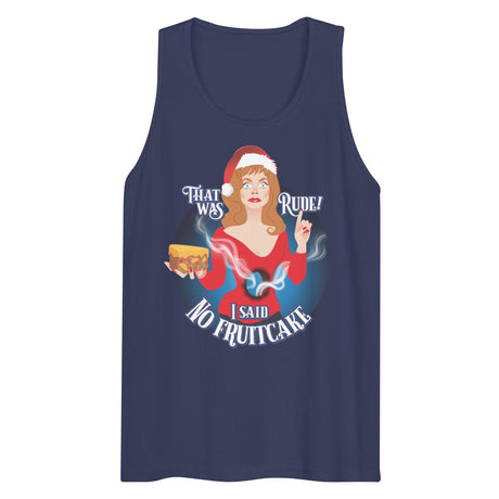 Rude Fruitcake (Tank top)-Christmas Tank Tops-Swish Embassy