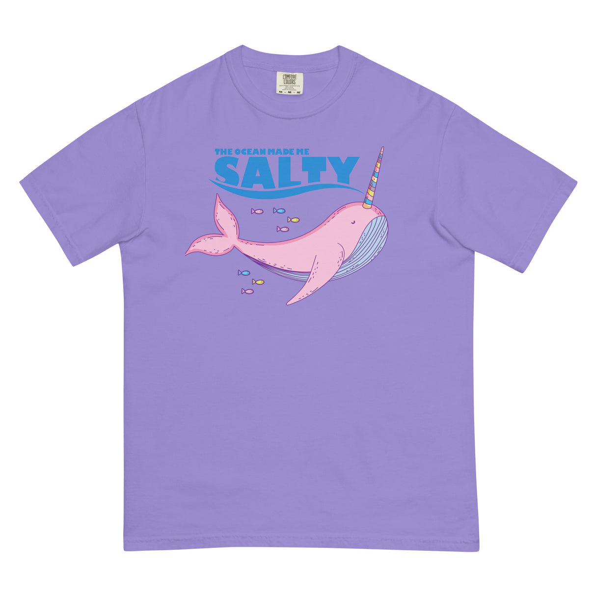 Salty Narwhal (Boxy Tee)-Boxy T-Shirt-Swish Embassy
