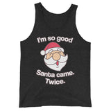 Santa Came Twice (Tank Top)-Christmas Tank Tops-Swish Embassy