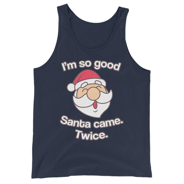 Santa Came Twice (Tank Top)-Christmas Tank Tops-Swish Embassy