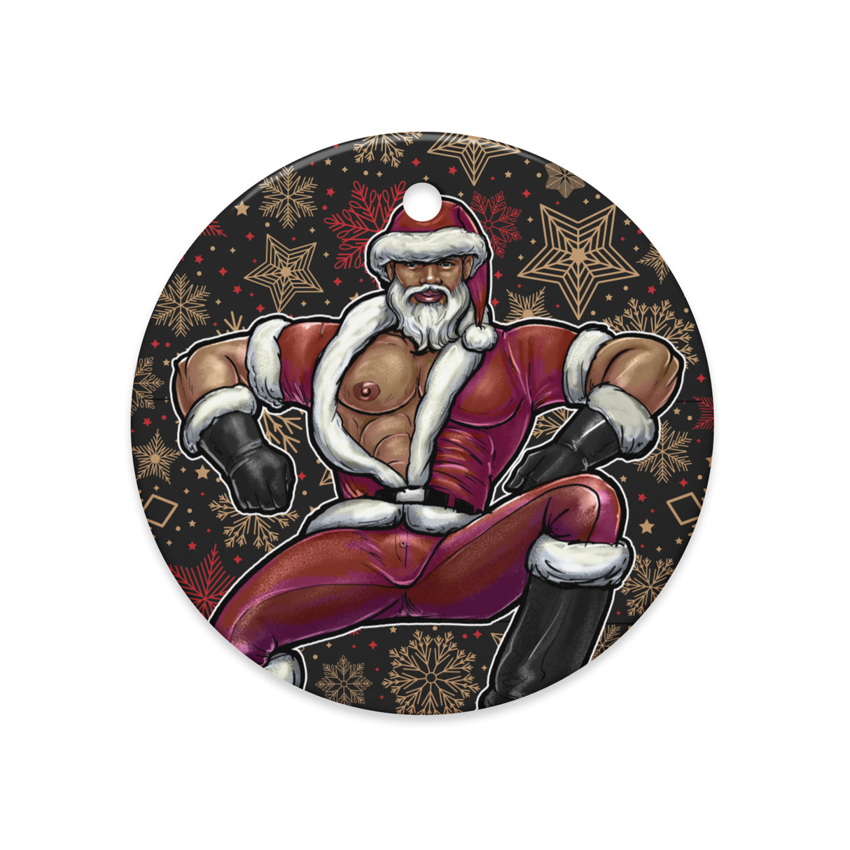 Santa Daddy (Ceramic ornament)-Ceramic Ornament-Swish Embassy