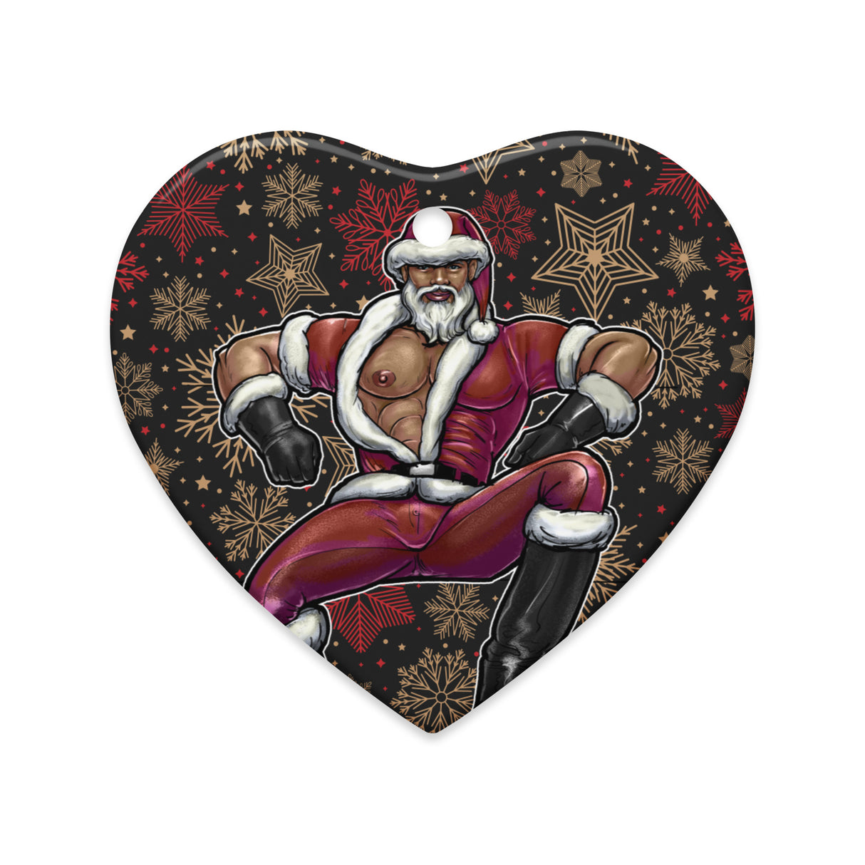 Santa Daddy (Ceramic ornament)-Ceramic Ornament-Swish Embassy
