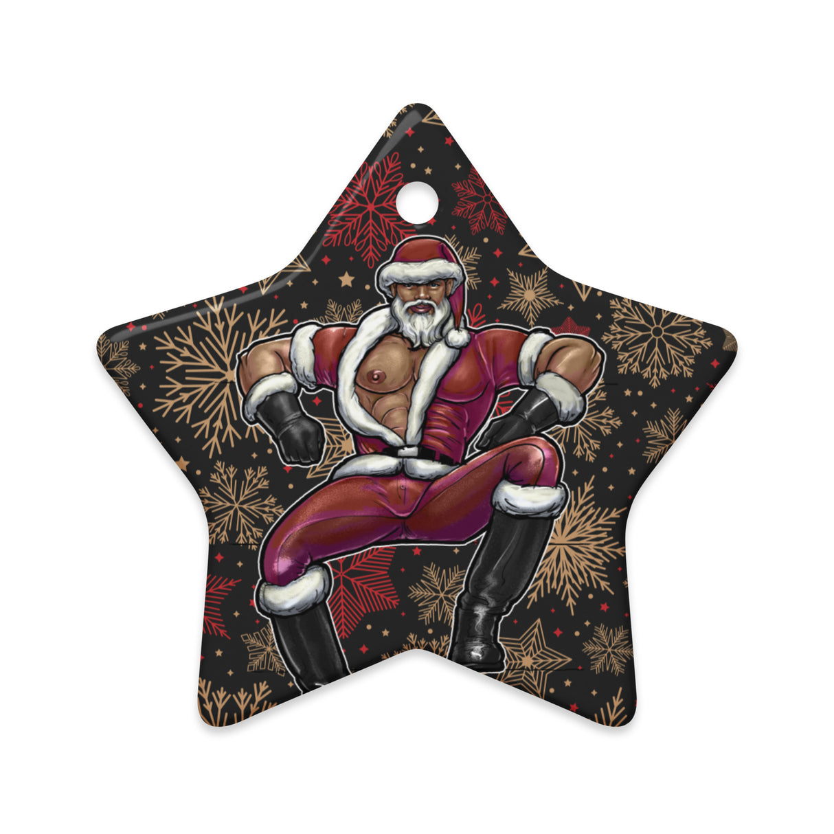 Santa Daddy (Ceramic ornament)-Ceramic Ornament-Swish Embassy