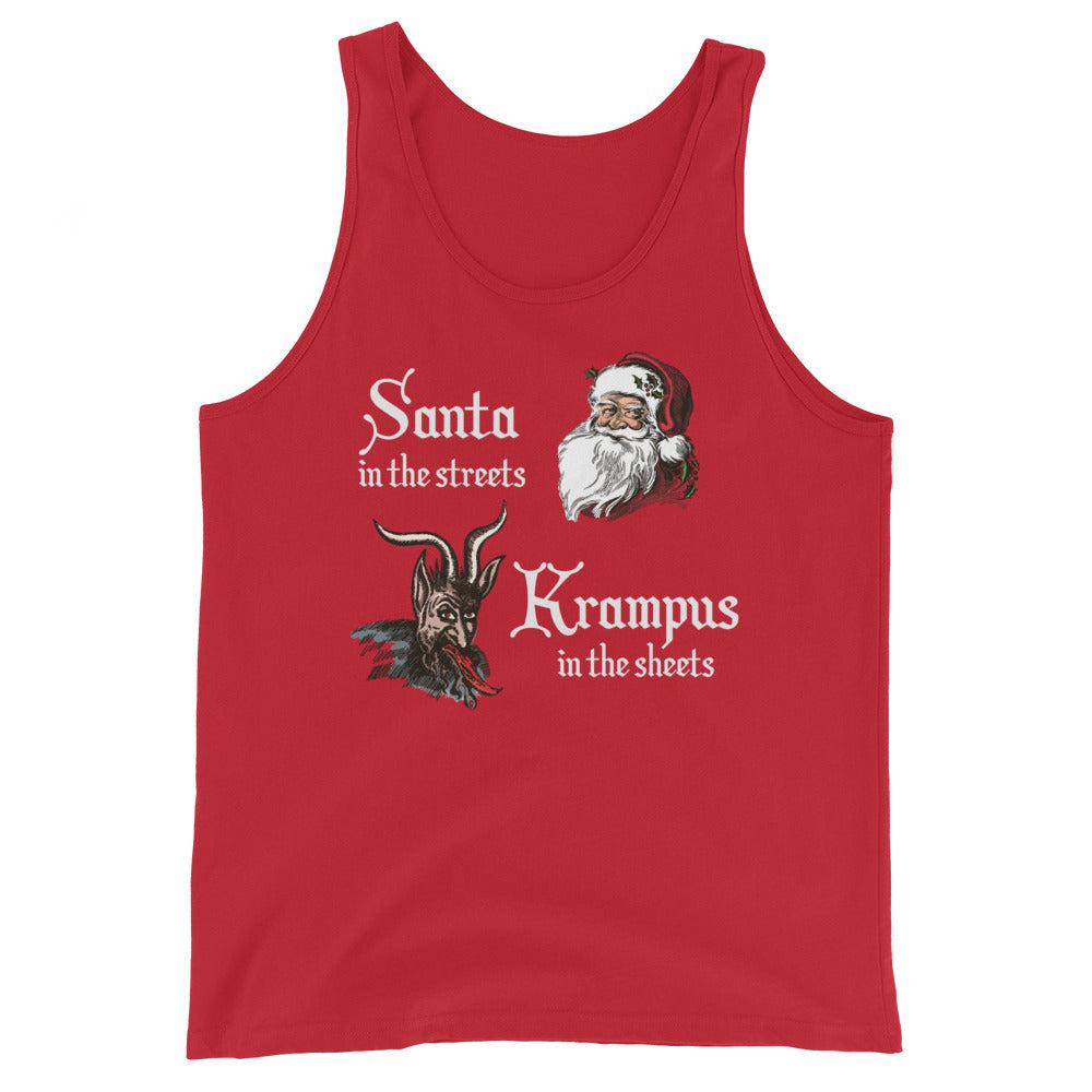 Santa in the Streets (Tank Top)-Christmas Tank Tops-Swish Embassy