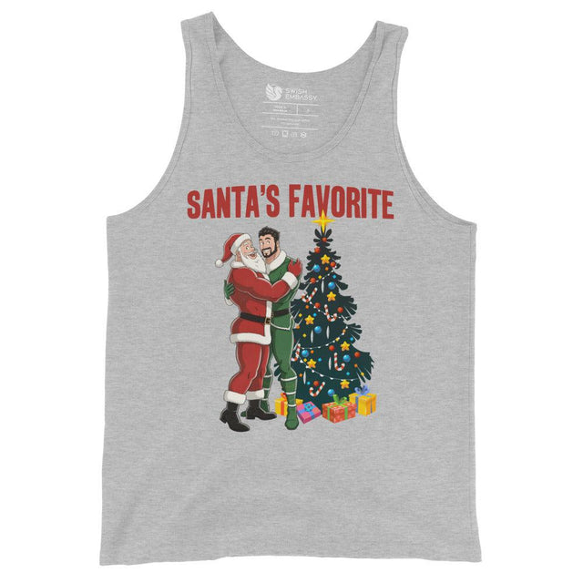 Santa's Favorite (Tank Top)-Christmas Tank Tops-Swish Embassy