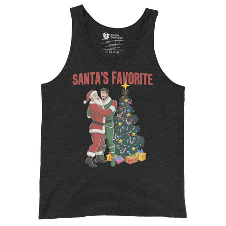 Santa's Favorite (Tank Top)-Christmas Tank Tops-Swish Embassy