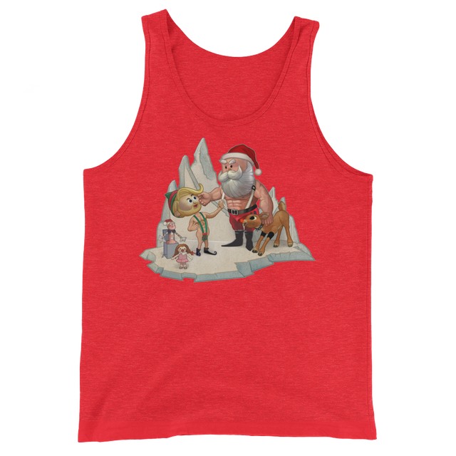 Santa's Little Helper (Tank Top)-Christmas Tank Tops-Swish Embassy