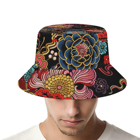 Sew Far Sew Zen (Allover Bucket Hat)-Allover Bucket Hat-Swish Embassy