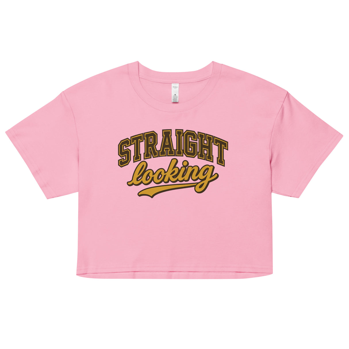 Straight Looking (Crop Top)-Crop Top-Swish Embassy