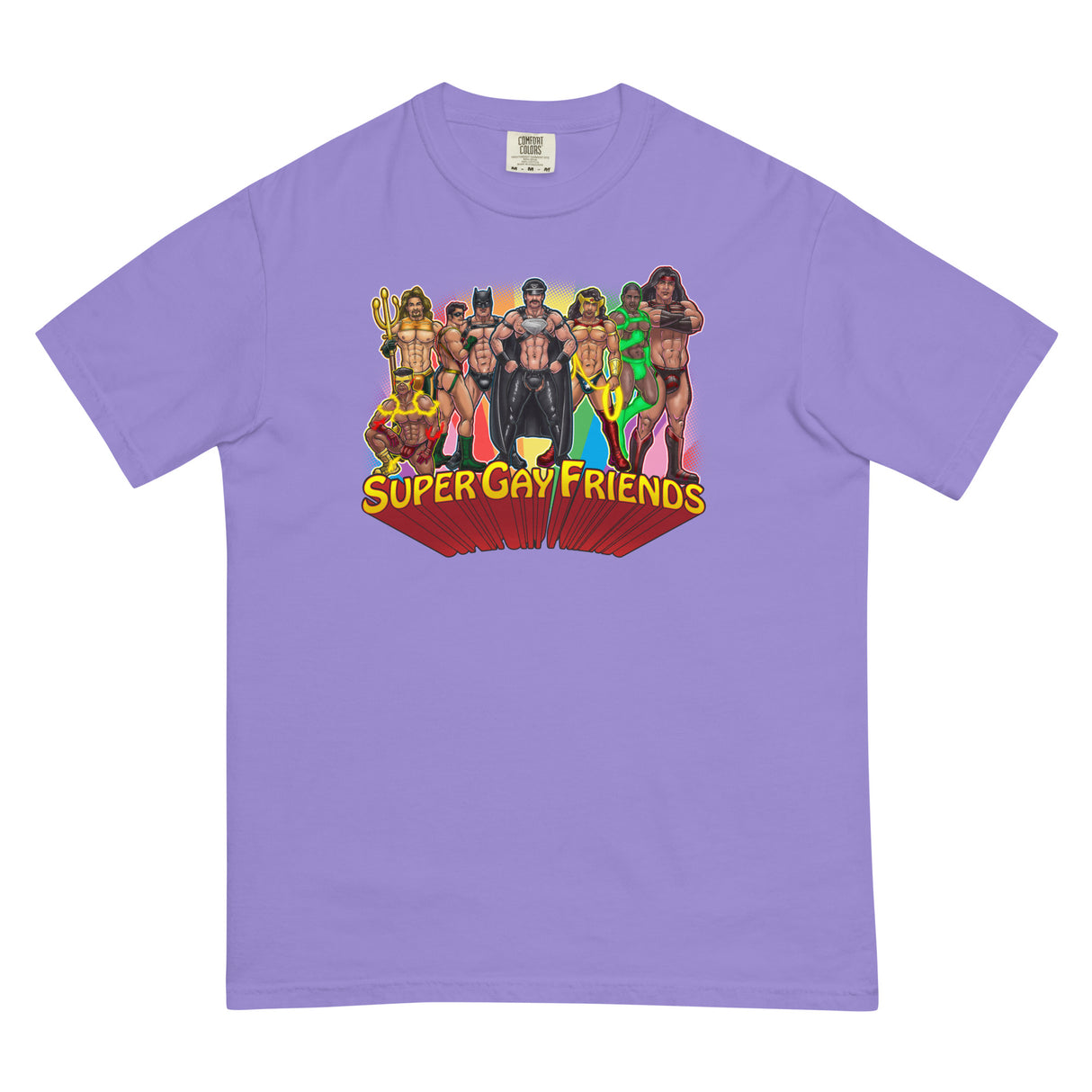 Supergay Friends (Boxy Tee)-Boxy T-Shirt-Swish Embassy