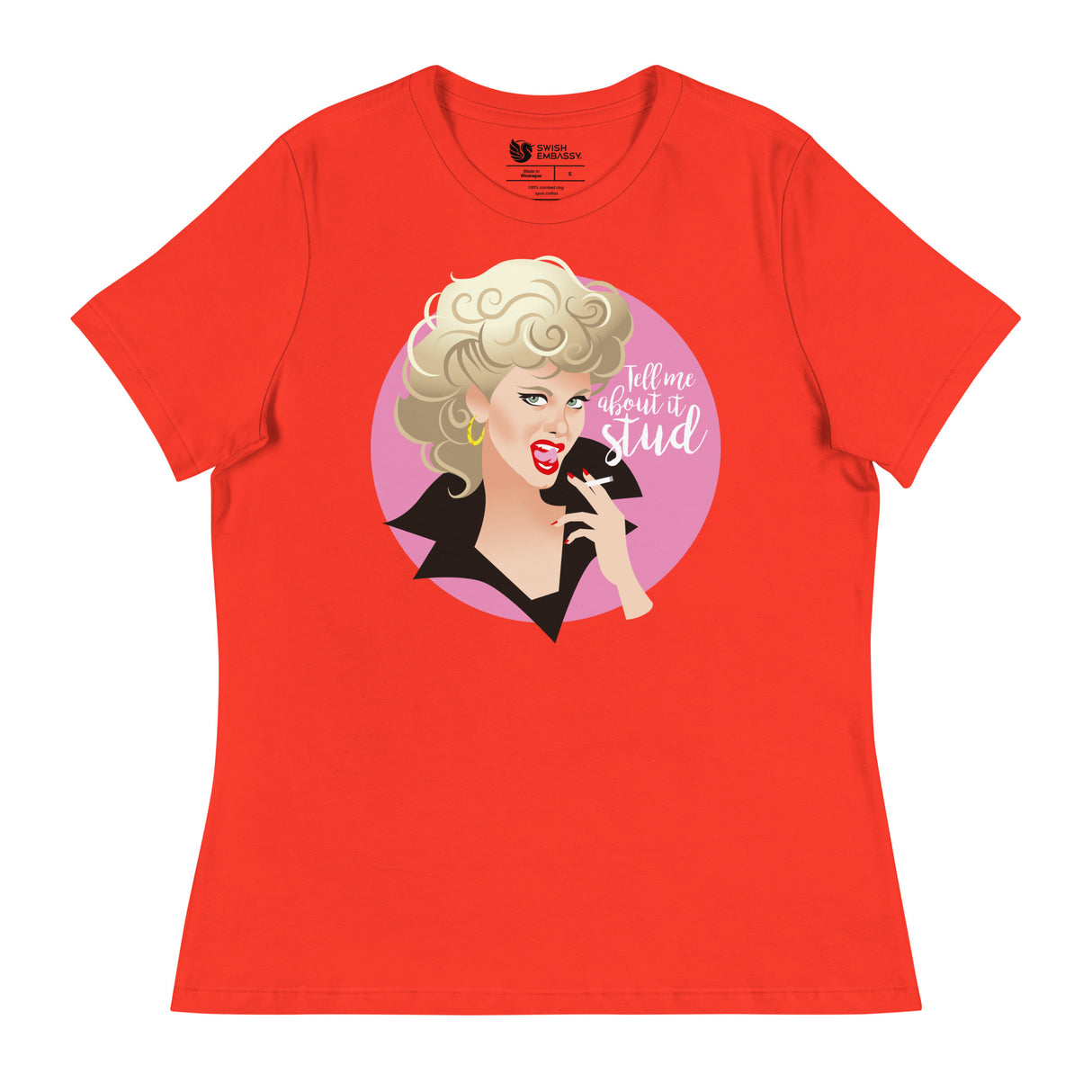 Tell Me About it Stud (Women's Relaxed T-Shirt)-Women's T-Shirts-Swish Embassy