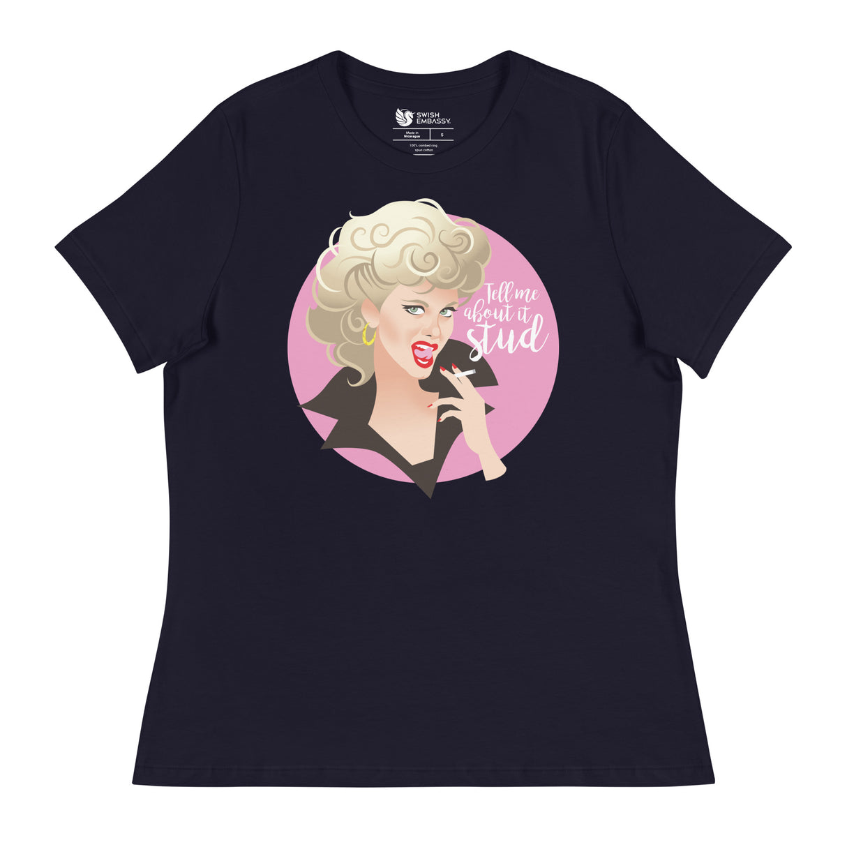 Tell Me About it Stud (Women's Relaxed T-Shirt)-Women's T-Shirts-Swish Embassy