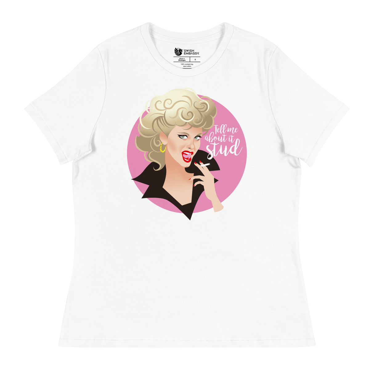 Tell Me About it Stud (Women's Relaxed T-Shirt)-Women's T-Shirts-Swish Embassy