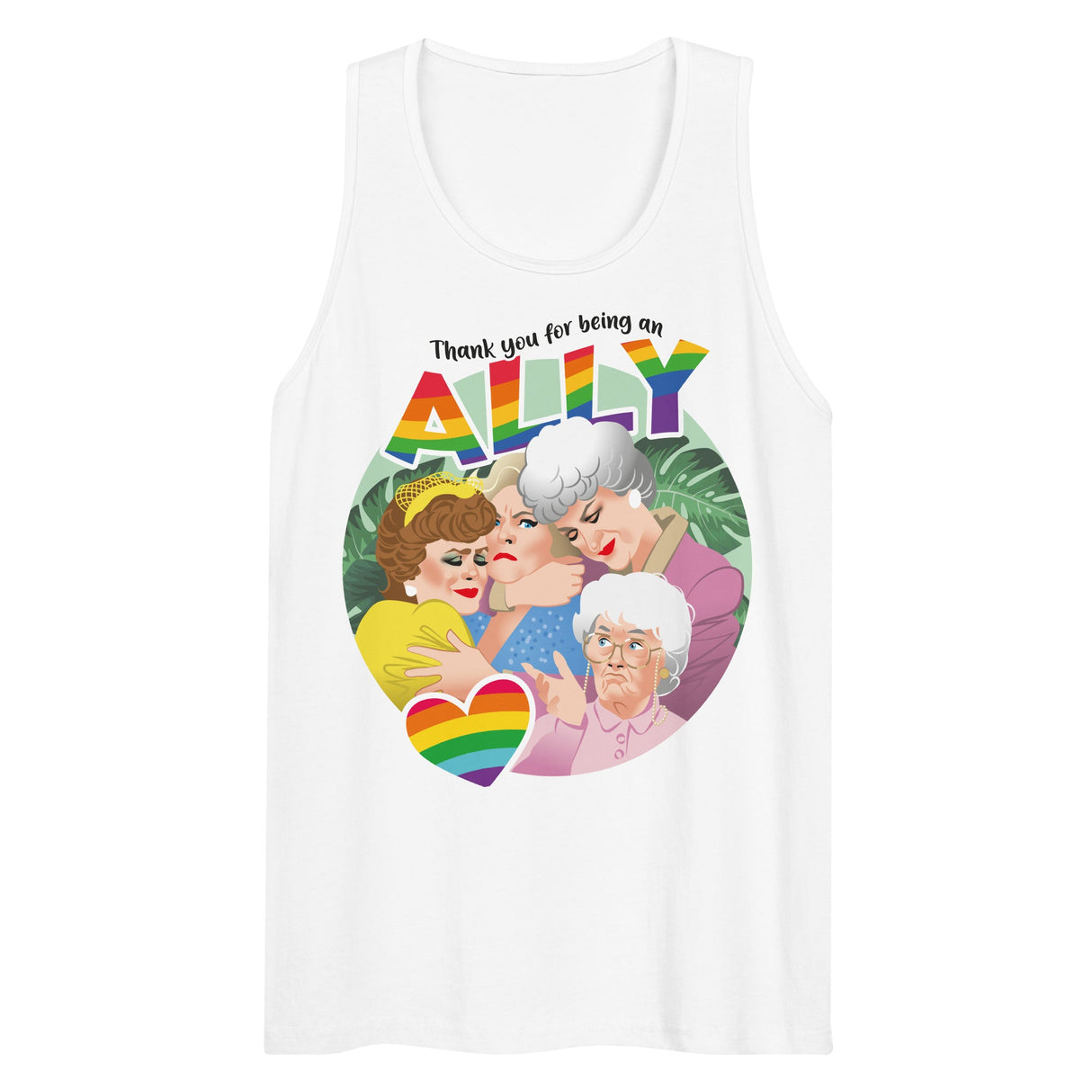Thank You for Being an Ally (Tank Top)-Tank Top-Swish Embassy