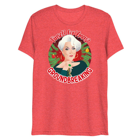 Tinsel for Xmas? Groundbreaking (Triblend)-Christmas Triblends-Swish Embassy
