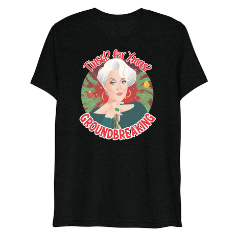 Tinsel for Xmas? Groundbreaking (Triblend)-Christmas Triblends-Swish Embassy