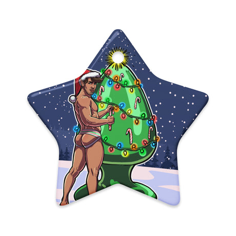 Trim the Rear (Ceramic ornament)-Ceramic Ornament-Swish Embassy